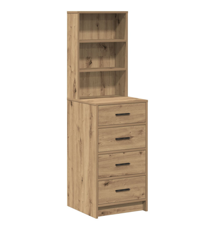 Highboard  Chêne Artisan 40x41x135 cm Bois d'Ingénierie | Mobilier & Déco