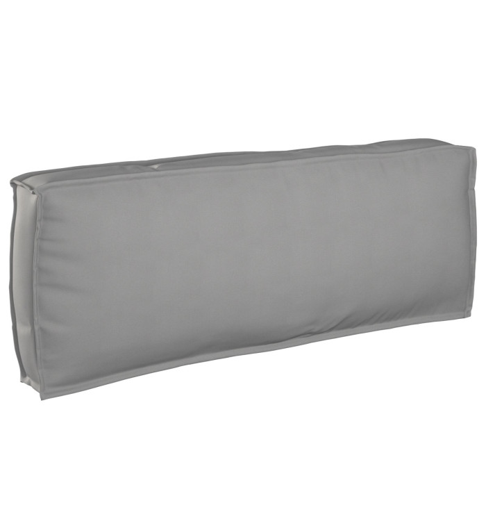 Coussin de Palette pour dos Gris 120x40x12 cm Tissu Oxford | Mobilier & Déco