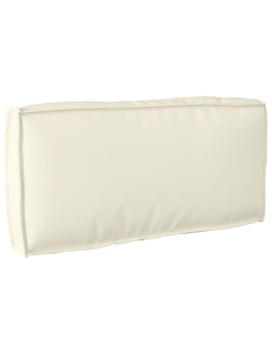 Coussin de palette pour dossier Crème 80x40x12 cm Tissu Oxford | Mobilier & Déco