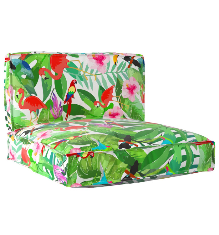 Ensemble de coussins de palette 2 pièces Multicolore en tissu Oxford | Mobilier & Déco