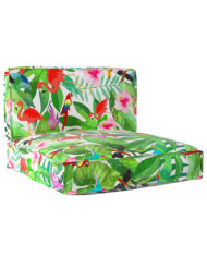 Ensemble de coussins de palette 2 pièces Multicolore en tissu Oxford | Mobilier & Déco