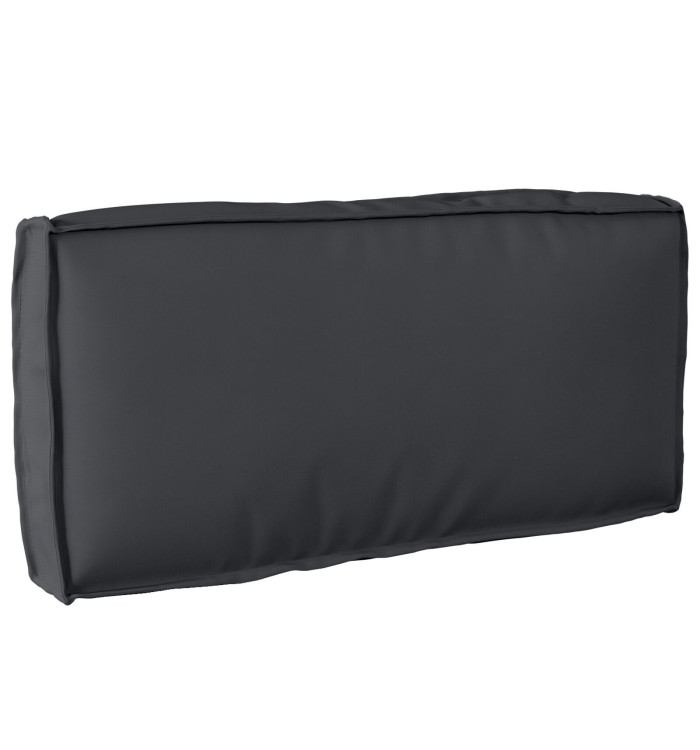 Coussin de palette pour dossier Noir 80x40x12 cm Tissu Oxford | Mobilier & Déco