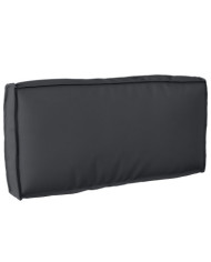 Coussin de palette pour dossier Noir 80x40x12 cm Tissu Oxford | Mobilier & Déco