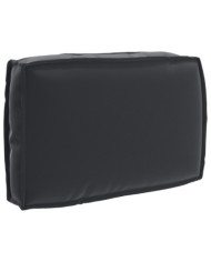 Coussin de palette pour dossier Noir 60x40x12 cm Tissu Oxford | Mobilier & Déco