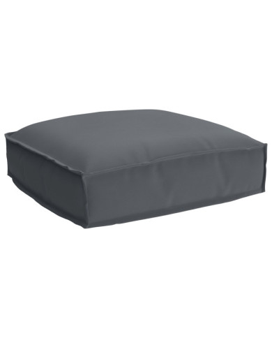 Coussin de palette pour siège Anthracite 50x50x12 cm en tissu Oxford | Mobilier & Déco