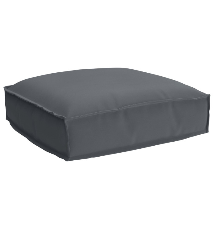 Coussin de palette pour siège Anthracite 50x50x12 cm en tissu Oxford | Mobilier & Déco