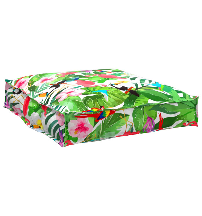 Coussin de Palette pour Siège Jungle Tropical 70x70x12 cm Tissu Oxford | Mobilier & Déco
