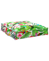 Coussin de Palette pour Siège Jungle Tropical 70x70x12 cm Tissu Oxford | Mobilier & Déco
