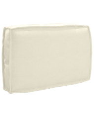 Coussin de palette pour dossier Crème 60x40x12 cm Tissu Oxford | Mobilier & Déco