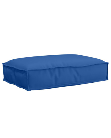 Coussin de palette siège bleu royal 60x40x8 cm en tissu Oxford | Mobilier & Déco