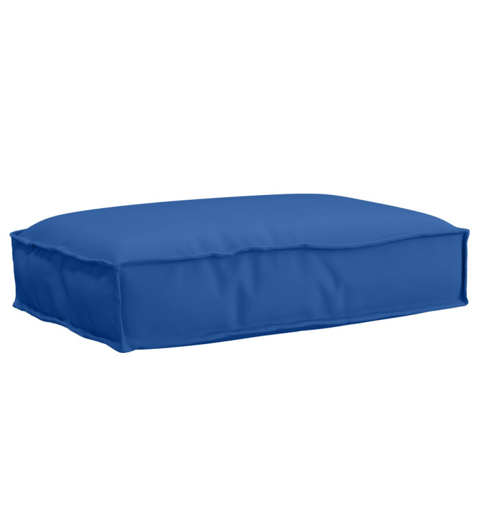Coussin de palette siège bleu royal 60x40x8 cm en tissu Oxford | Mobilier & Déco