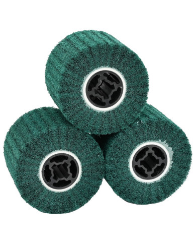 Rouleaux de ponçage 3 pcs 180 grains en fibres synthétiques | Mobilier & Déco