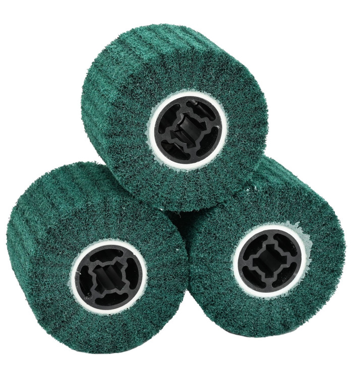 Rouleaux de ponçage 3 pcs 180 grains en fibres synthétiques | Mobilier & Déco