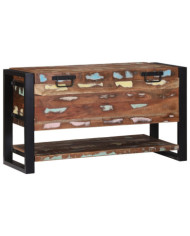 Boîte de rangement Multicolore 80x35x45 cm Bois massif récupéré | Mobilier & Déco