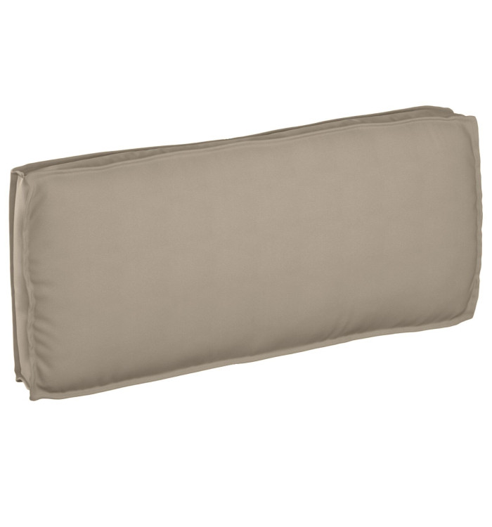 Coussin de palette taupe 120x50x12 cm en tissu oxford pour siège/dossier | Mobilier & Déco