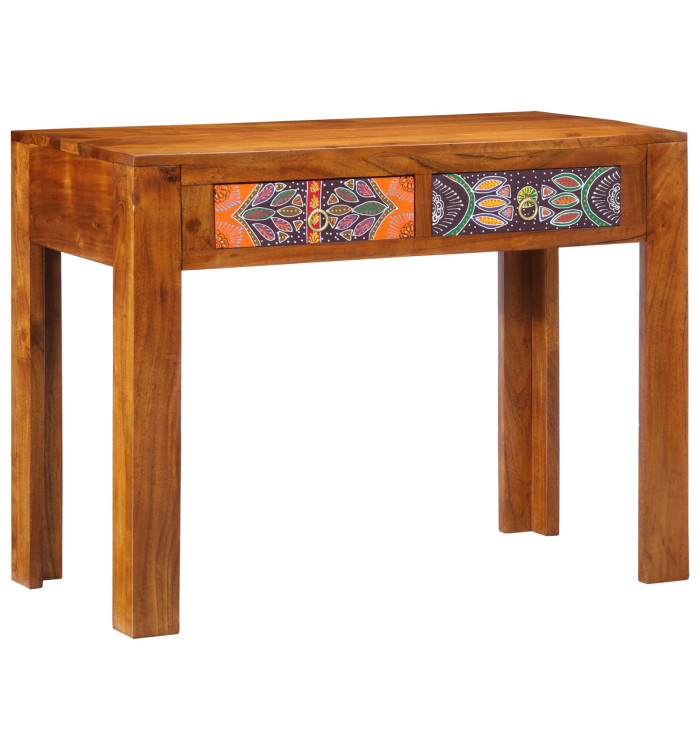 Bureau 100x50x75 cm en bois massif d'acacia | Mobilier & Déco