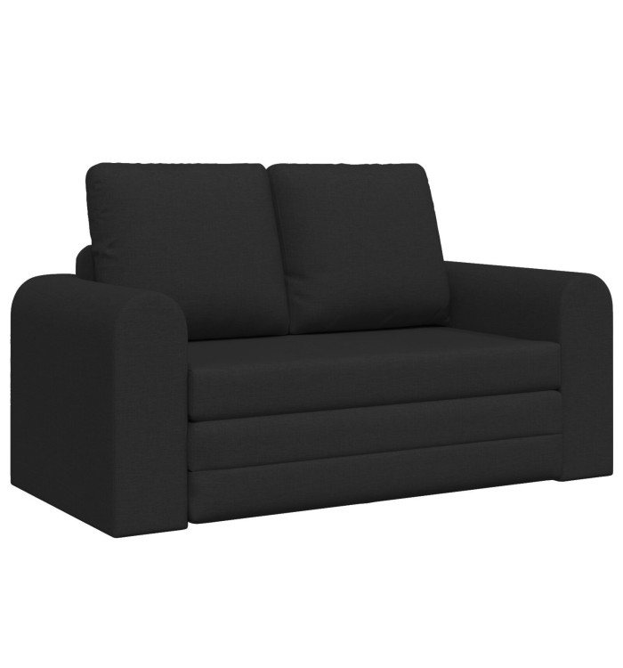Canapé Lit au Sol 2-en-1 Noir 148x71x83 cm Tissu | Mobilier & Déco