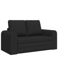 Canapé Lit au Sol 2-en-1 Noir 148x71x83 cm Tissu | Mobilier & Déco