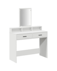 Coiffeuse avec tiroirs blanche 100x41x140 cm | Mobilier & Déco