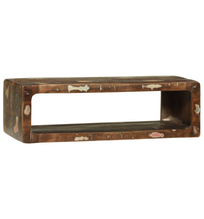 Meuble TV Multicolore 80x30x25 cm en bois massif récupéré | Mobilier & Déco