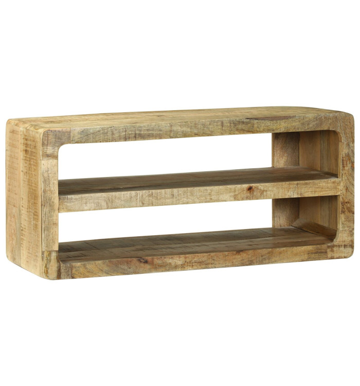 Meuble TV 80x32x36 cm en bois massif de manguier | Mobilier & Déco