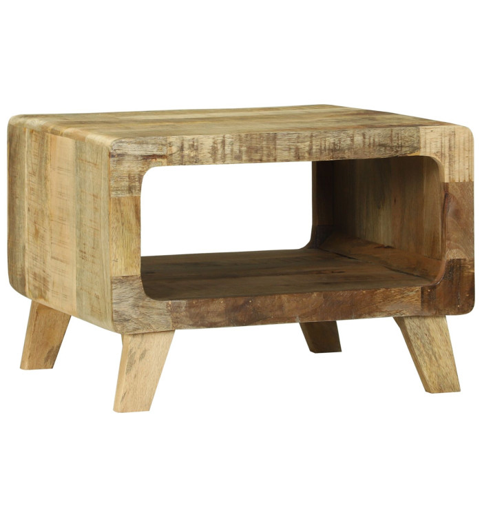 Table Basse 50x50x35 cm en Bois de Manguier Massif | Mobilier & Déco