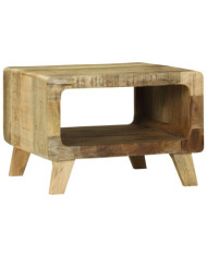 Table Basse 50x50x35 cm en Bois de Manguier Massif | Mobilier & Déco