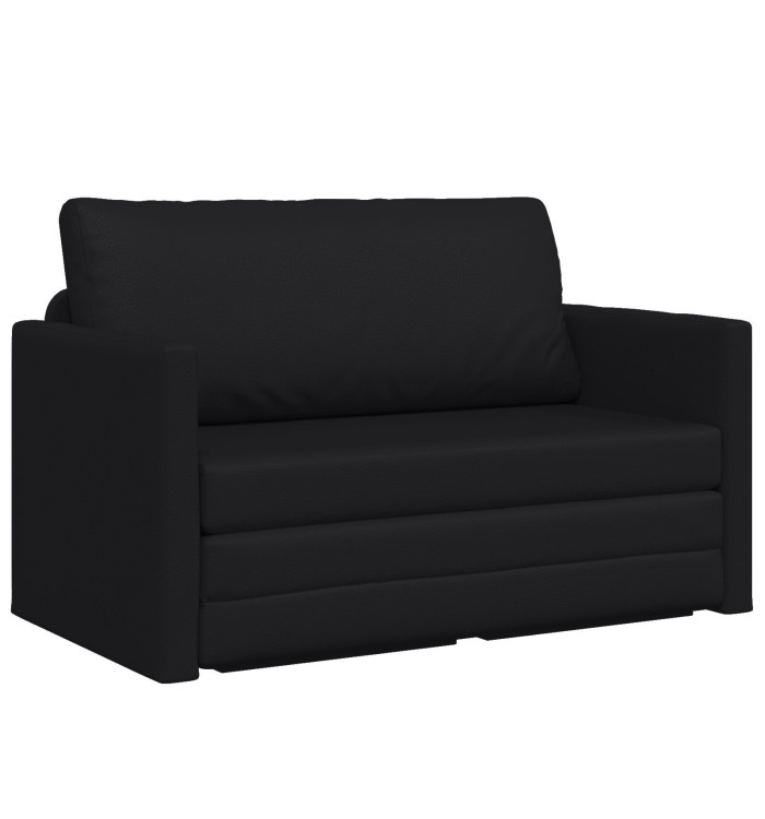 Canapé au sol 2-en-1 Noir 124x71x78 cm Simili cuir | Mobilier & Déco