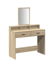 Coiffeuse avec tiroirs Chêne Sonoma 100x41x140 cm | Mobilier & Déco