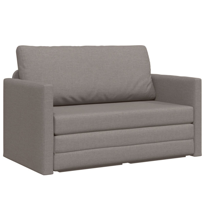 Canapé Lit Sol 2-en-1 Taupe 124x71x78 cm Tissu | Mobilier & Déco