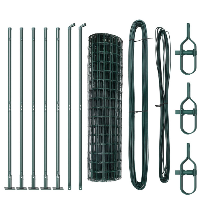 Clôture Euro Ensemble de 2 Vert Métal 10 x 1,0 m Durable | Mobilier & Déco