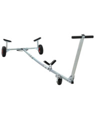 Remorque de bateau avec 3 roues, pliable et réglable, 160 kg en acier | Mobilier & Déco