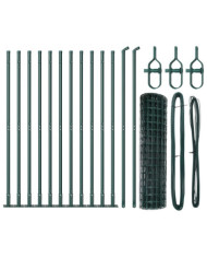Clôture Euro Ensemble de 2 Vert Acier enduit de poudre 25 x 1,0 m | Mobilier & Déco