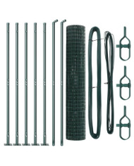 Clôture Euro Lot de 2 Vert Acier galvanisé 10 x 1,5 m Durable | Mobilier & Déco