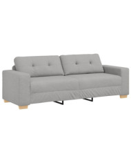 Canapé 3 places Gris nuage 180 cm Tissu | Mobilier & Déco