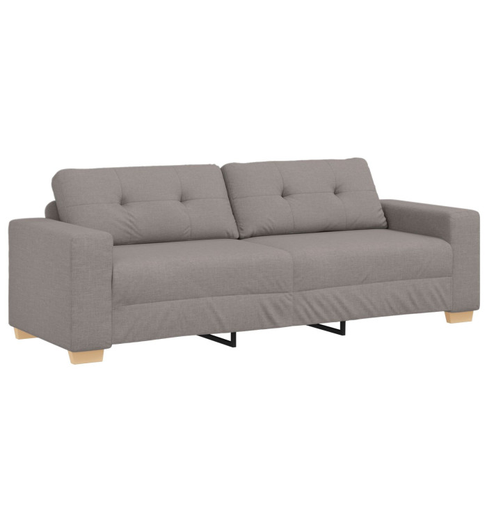 Canapé 3 places taupe 180 cm en tissu | Mobilier & Déco