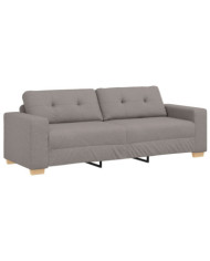 Canapé 3 places taupe 180 cm en tissu | Mobilier & Déco
