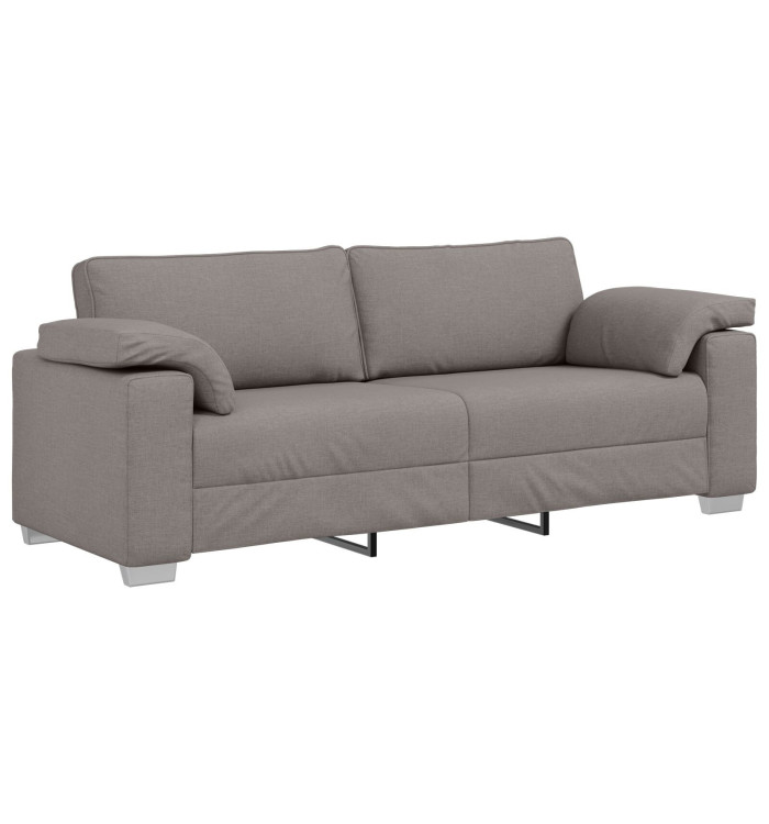 Canapé 3 places taupe 178 cm en tissu | Mobilier & Déco