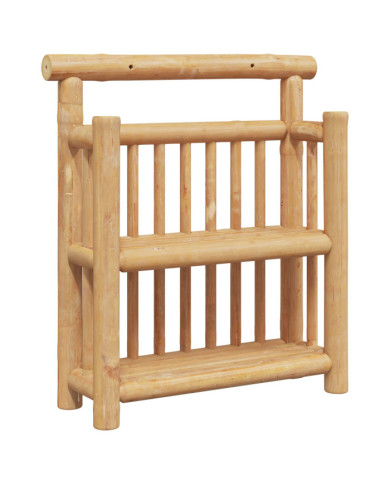 Étagère murale 2 niveaux 40x13x44 cm en bambou | Mobilier & Déco
