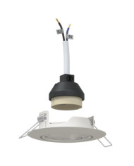 Plafonniers encastrés 12 pièces Ronds GU10 Blanc Ø90 mm Acier | Mobilier & Déco