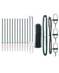 Ensemble de Clôture Set de 2 Vert forêt Acier galvanisé | Mobilier & Déco