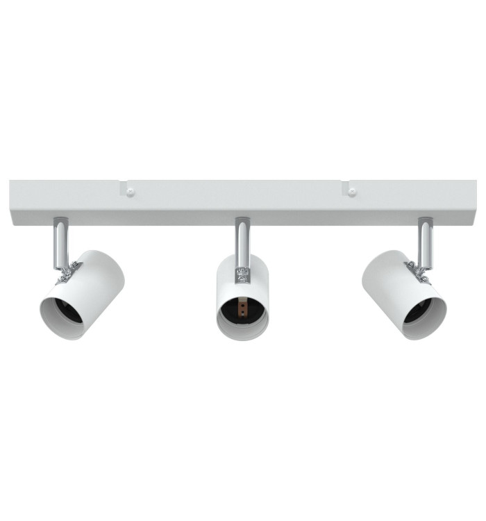 Projecteur de plafond 3 voies ajustable blanc E27 | Mobilier & Déco