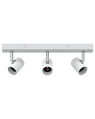 Projecteur de plafond 3 voies ajustable blanc E27 | Mobilier & Déco