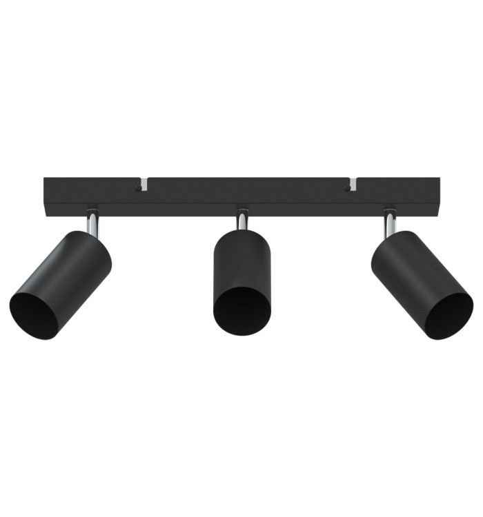 Projecteur de Plafond 3 Voies Ajustable Noir GU10 | Mobilier & Déco