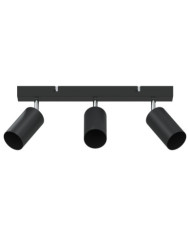 Projecteur de Plafond 3 Voies Ajustable Noir GU10 | Mobilier & Déco