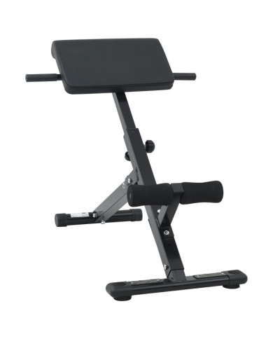 Banc hyperextension 120 kg pliable et ajustable en acier | Mobilier & Déco