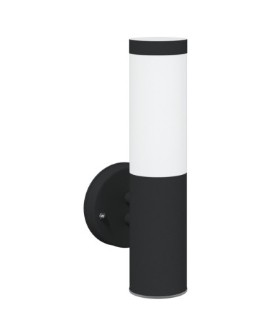 Applique Murale Extérieure Noir Acier Inoxydable IP44 | Mobilier & Déco