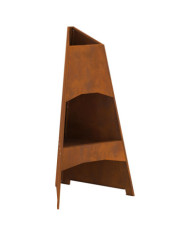 Foyer Pyramid 50x45x95 cm en Acier Résistant aux Intempéries | Mobilier & Déco