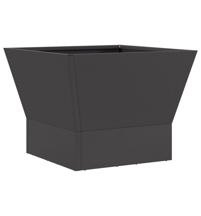 Brasero Carré Noir 40x40x30 cm Acier | Mobilier & Déco
