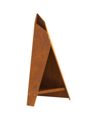 Pyramide de Cheminée Noir 58x36x100 cm Acier | Mobilier & Déco